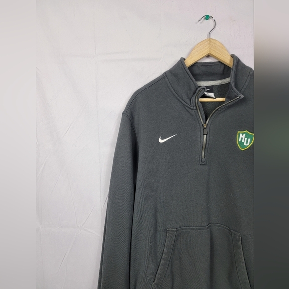 Men's Large Nike Methodist University Quarter-Zip Sweatshirt - Picture 4 of 5
